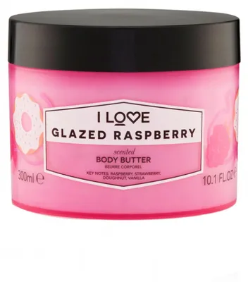 Productafbeelding van Ik ben dol op Glazed Raspberry, Máslo, Hydraterend, Voedend, Verjongend, Verzachtend, 300 ml, met kokos, sheaboter, B5 en E