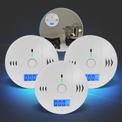 Produktbild von 3x Kohlenmonoxid-Detektor mit 85dB Alarm, DIN EN CO-Melder Eaxus