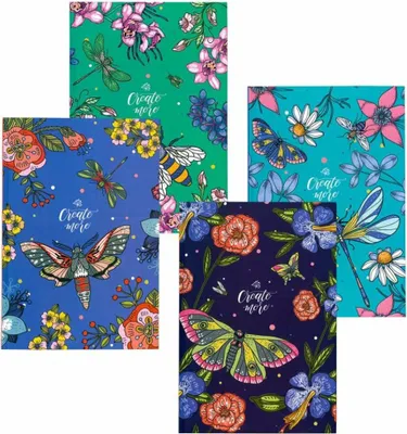Produktbild von SHKOLYARYK Gitterbuch A5 insect 1pc ( mix)