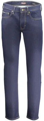 Produktbild von Stylische Herren Slim Fit Jeans Blau: 5 Taschen, Knopf, Reißverschluss