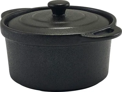Produktbild von GENWARE Auflaufform mit Deckel, Steinzeug, Inhalt: 0,37 Liter, Höhe: 65 mm