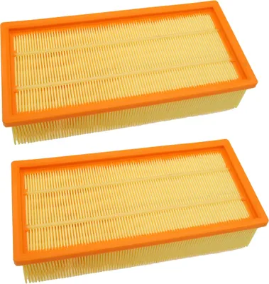 Two rectangular air filters are shown against a white background.