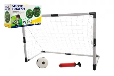 Obrázek produktu pro Branka fotbalová 2v1 + míč plast v krabici 43x24x16cm