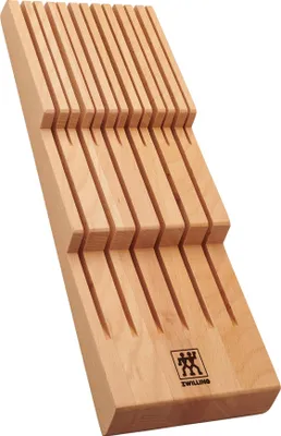 Productafbeelding van ZWILLING messenhouder voor laden, lade-inlegger, geschikt voor 12 messen, 41 x 15,5 x 4,8 cm, hout