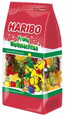 Produktbild von Haribo Gummibären Frohe Weihnachten 300 g