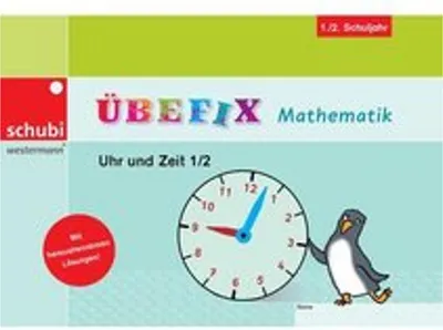 Obrázok produktu pre Übefix Mathematik Uhr und Zeit 1/2