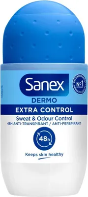 Produktbild von Sanex Deodorant Roller Dermo Extra Control Zusätzlicher Schutz vor Geruch 50 ml - 1 Stück
