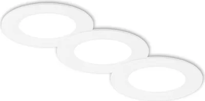 Produktbild von Briloner LED Einbauleuchte Jeft 3er Set 3x 3W, 330lm Kunststoff weiß