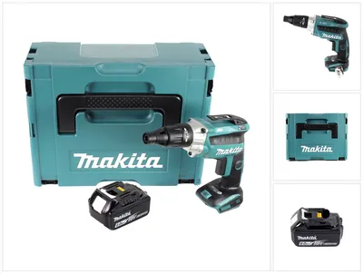 Produktbild von Makita DFS 251 G1J Akku Trockenbauschrauber 18 V Brushless + 1x Akku 6,0 Ah + Makpac - ohne Ladegerät