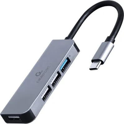 Produktbild von gembird 4-Port-USB-Typ-C-Hub (1 x USB 3.1 + 3 x USB 2.0)