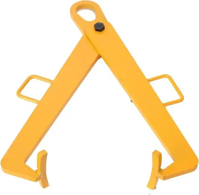 Immagine prodotto di Sollevatore per fusti - Pinza per fusti - Capacità di carico: 0,6 tonnellate - Adatto per fusti da 550–600 mm - Acciaio legato - Colore: giallo