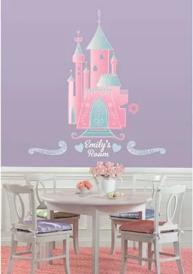 Immagine prodotto di Adesivi giganti del castello della principessa da personalizzare 102x47