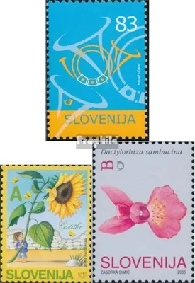Produktbild von Briefmarken Slowenien 2005 Mi 518,541A,560 (kompl.Ausg.) postfrisch Posthörner