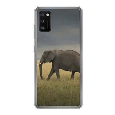 Produktbild von MuchoWow® Handyhülle Schutzhülle Hülle für Samsung Galaxy A41 Elefant - Savanne - Tiere - Natur Silikon Softcase Handy Hülle - Mobiltelefon