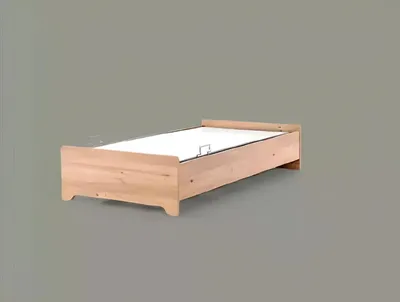 Obrázok produktu pre Dizajnová posteľ detská posteľ hnedá moderná posteľ pre mladých drevený nábytok 100x200cm nová