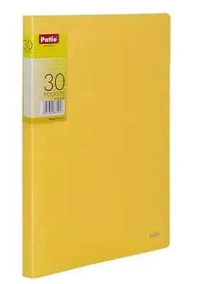 Zdjęcie produktu dla Teczka A4 żółta, 30 koszulek
