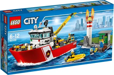 Zdjęcie produktu dla LEGO City Fire Boat, Zestaw do budowania, 6 lat(a), 412 szt., 1,33 kg