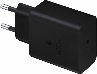 Produktbild von 45W Super-Schnell-Ladegerät für Original Samsung Galaxy A13, A33 5G, A03s schwarz 4A Netzteil super-Fast-Charging USB-Typ-C-Adapter