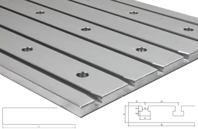 Produktbild von Gussaluminium T-Nutenplatte 4020 Tiny