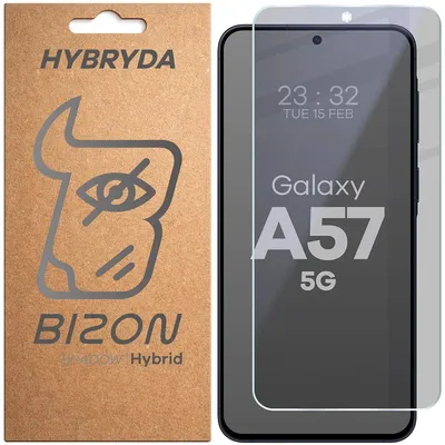 Produktbild von Hybridglas mit Privatschutzfilter für Galaxy A57 5G, Bizon Hybrid Shadow, Matt