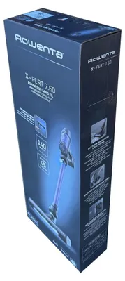 Produktbild von Rowenta X-Pert 7.60 RH6A39, 2-in-1-Stabstaubsauger, Beutellos, Schwarz, Violett, 0,6 l, Rechteckig, Trocken