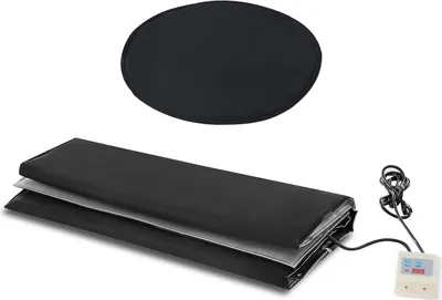Obrázek produktu pro SucceBuy kovový ohřívač sudů, 1300 W, pro 55galonové sudy, nastavitelný v rozmezí 0-145℉, nezávislý termostat, voděodolná tkanina Oxford, vysoce účinný, zařazený na seznam CE