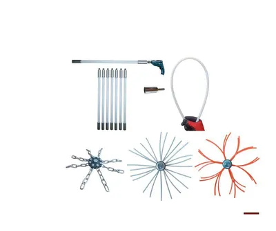 Image de Kit pour le nettoyage mécanique de cheminées par le bas 7 m