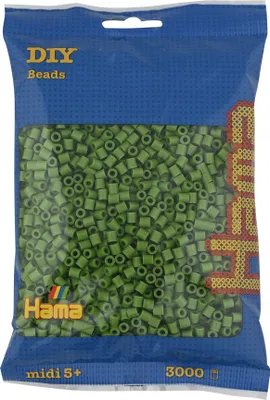 Produktbild von 3000 Hama Midi Bügelperlen - Helle Olive