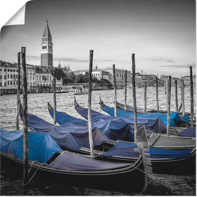 Produktbild von ARTland Poster Venedig Canal Grande & Markusturm I Größe: 70x70 cm
