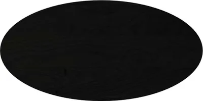 Produktbild von Tischplatte Dunkelbraun 100x50x4 cm Massivholz Eiche Oval