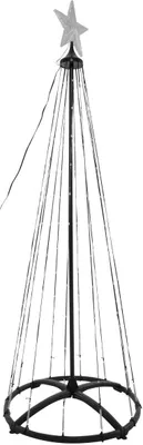 Produktbild von Deko-Weihnachtsbaum 370 LED RGB 210 cm – Schwarzer Lichtbaum für Innen