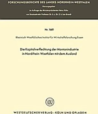 Immagine prodotto di Die Kapitalverflechtung der Montanindustrie in Nordrhein-Westfalen mit dem Ausland