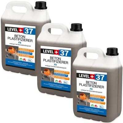 Produktbild von Beton Zusatzmittel 15L Betonverflüssiger Plastifizierer Estrich Level+ FX RM37