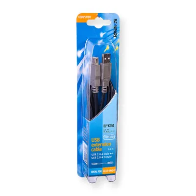 Obrázok produktu pre Bandridge BCL4301, 1 m, USB A, USB A, Samec/Samica