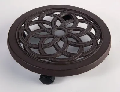 Image de Support roulant en fonte " Flora Roll Alu" - 30 cm