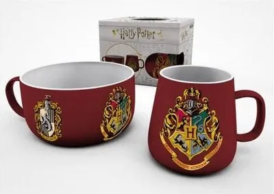 Produktbild von Frühstücksset Harry Potter - Crests (Tasse & Müslischale)