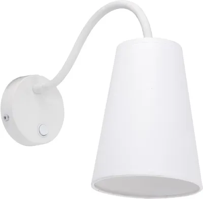 Zdjęcie produktu dla Kinkiet WIRE biały 1xE27x15W tkanina wym:30x14x40cm IP20 TK-Lighting