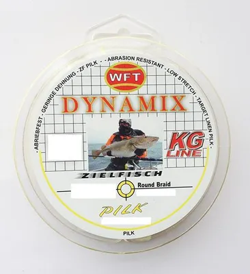 Produktbild von WFT Round Dynamix Pilk yellow 220m, Durchmesser/Tragkraft:0.18mm / 16kg Tragkraft