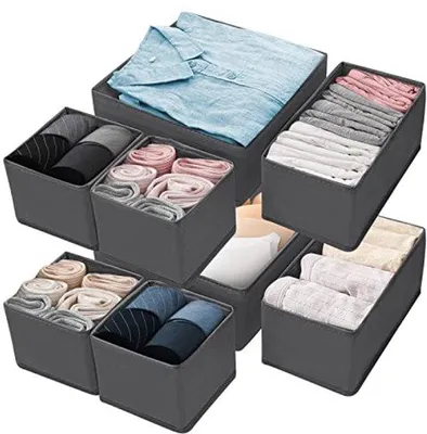 Produktbild von Famanu Aufbewahrungsboxen Set 8-teilig - Organizer für Kleidung und Accessoires