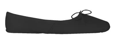 Productafbeelding van Leren balletveters met volledige zool, kleur zwart, maat: 35