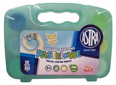 Obrázek produktu pro Farby plakatowe Astra 12 kolorów pastelowe