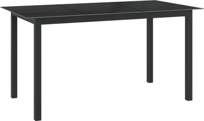 Produktbild von vidaXL 7-tlg. Garten-Essgruppe Aluminium Anthrazit