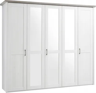 Produktbild von Schlafzimmer Komplett Set 4-tlg. "LUCA" Bett 180 Kleiderschrank kommoden Weiß