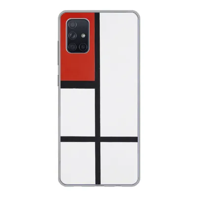Produktbild von MuchoWow® Handyhülle Schutzhülle Hülle für Samsung Galaxy A71 Komposition - Piet Mondrian Silikon Softcase Handy Hülle - Kartenbesitzer