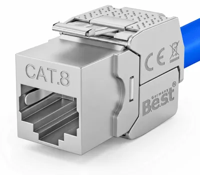 2x CAT 8 Keystone RJ45 Netzwerkmodul – Produktbild 1