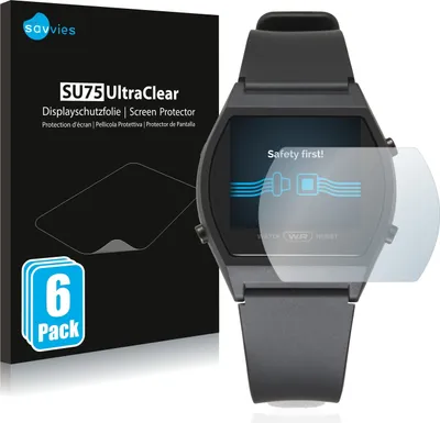 Produktbild von 6x Für Casio LW-204-1BEF Schutzfolie Savvies Displayschutz Display Schutz Folie Klar Transparent