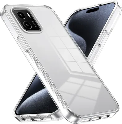 Produktbild von Hülle für vivo Y15S / Y15A Rutschfest Kristallklare Stoßfeste TPU Bumper Handyhülle Transparent