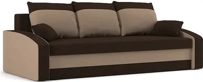 Produktbild von Couch mit Schlaffunktion, 3-sitzer  Schlafcouch mit Bettkasten, HEWLET 220x90cm, Braun&Cappuccino