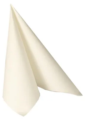 Produktbild von 50 Papstar Servietten ROYAL Collection 1/4-Falz 48 cm x 48 cm weiss 11577