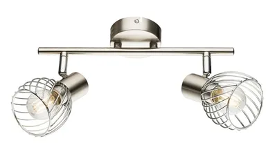 Produktbild von GLOBO 54809-2 TEXAS Strahler Metall Nickel matt, 2x E14